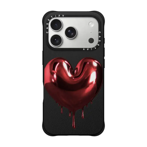 Red Metallic Heart