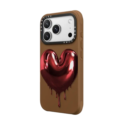 Red Metallic Heart