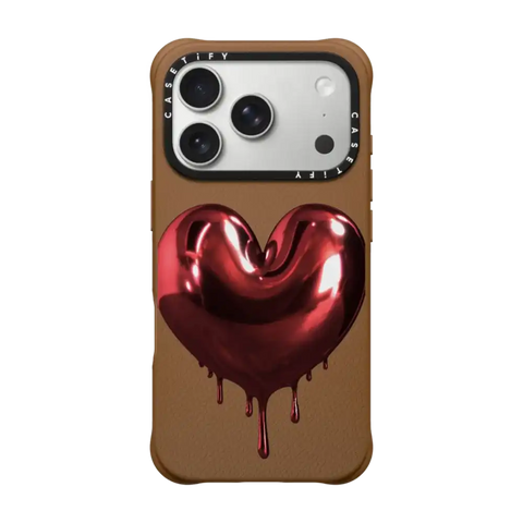 Red Metallic Heart