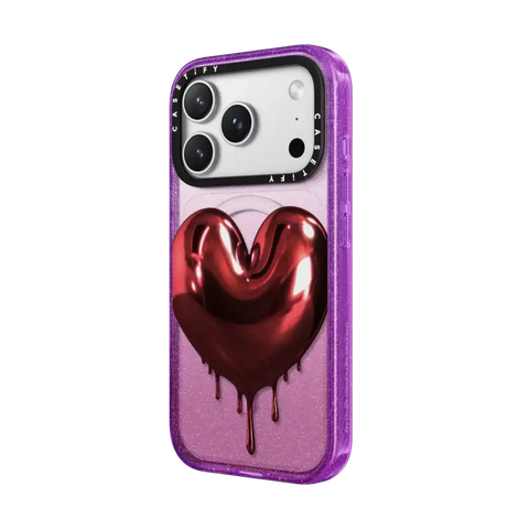 Red Metallic Heart