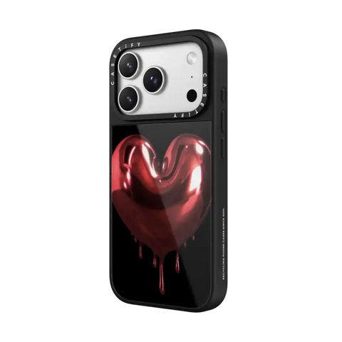 Red Metallic Heart