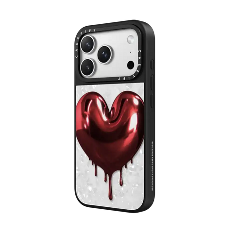 Red Metallic Heart