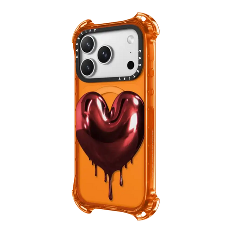 Red Metallic Heart