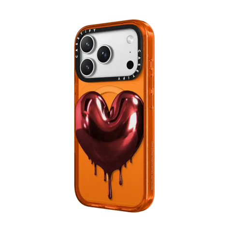 Red Metallic Heart
