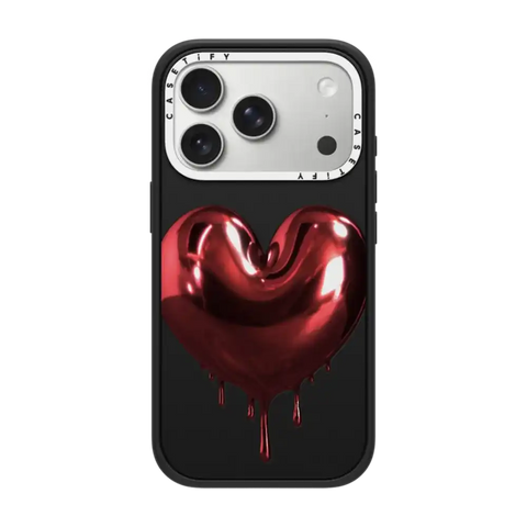 Red Metallic Heart