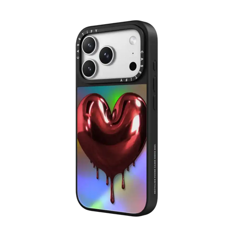 Red Metallic Heart