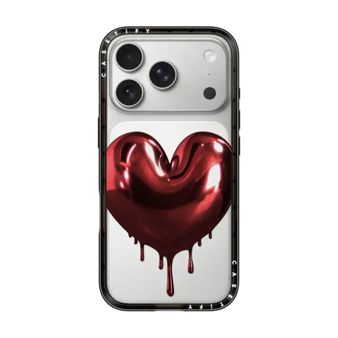 Red Metallic Heart