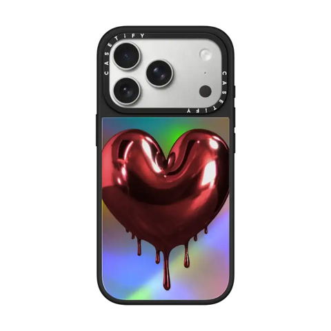 Red Metallic Heart