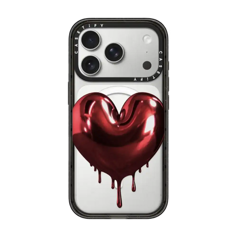 Red Metallic Heart