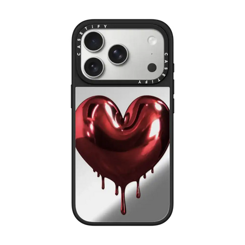 Red Metallic Heart