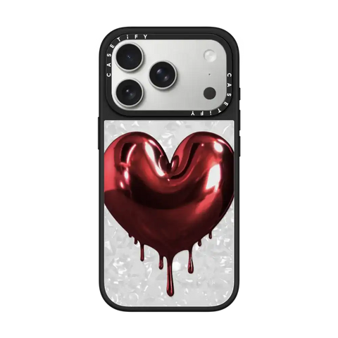 Red Metallic Heart