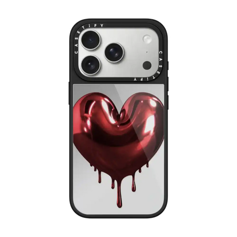 Red Metallic Heart