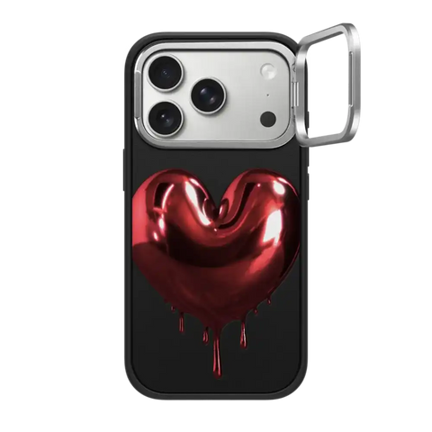 Red Metallic Heart