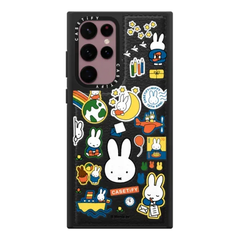 Miffy Postage Collage Sticker Case (Clear)