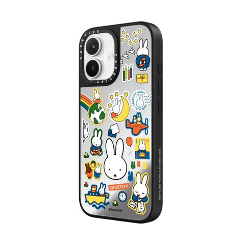 Miffy Postage Collage Sticker Case (Clear)