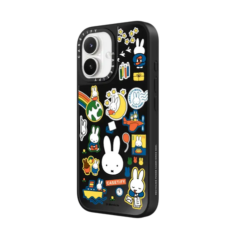 Miffy Postage Collage Sticker Case (Clear)