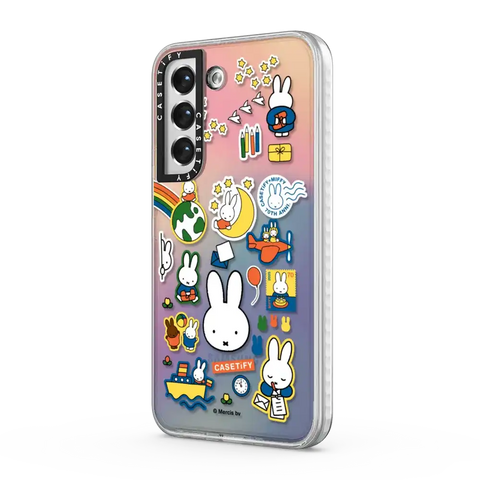 Miffy Postage Collage Sticker Case (Clear)