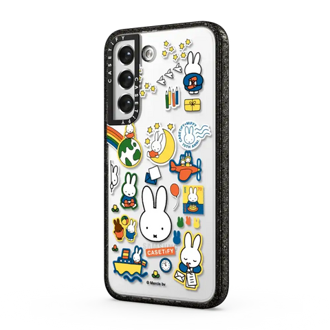 Miffy Postage Collage Sticker Case (Clear)