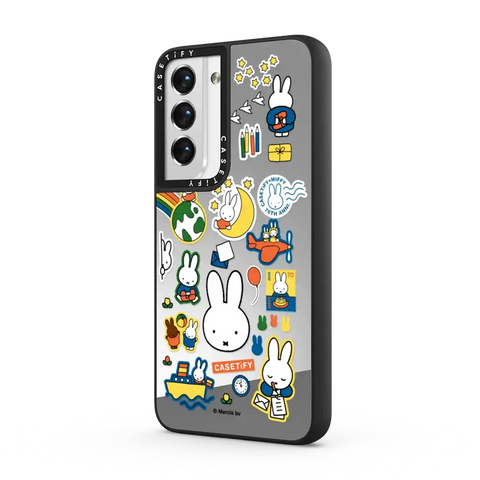 Miffy Postage Collage Sticker Case (Clear)