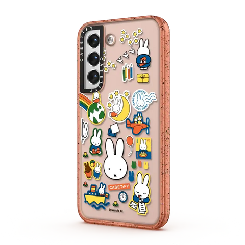 Miffy Postage Collage Sticker Case (Clear)