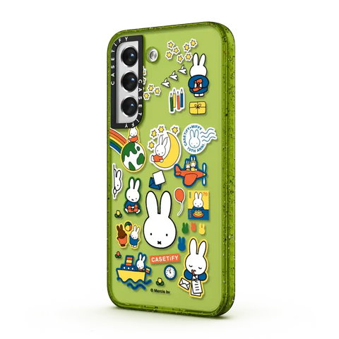 Miffy Postage Collage Sticker Case (Clear)