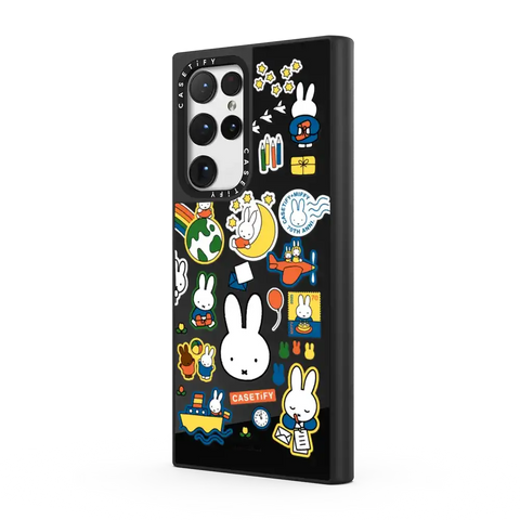 Miffy Postage Collage Sticker Case (Clear)
