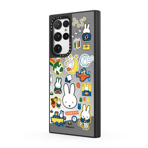 Miffy Postage Collage Sticker Case (Clear)