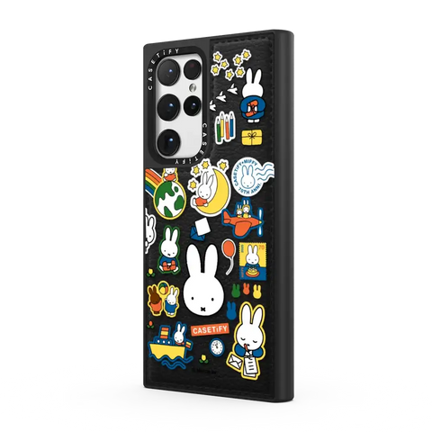 Miffy Postage Collage Sticker Case (Clear)