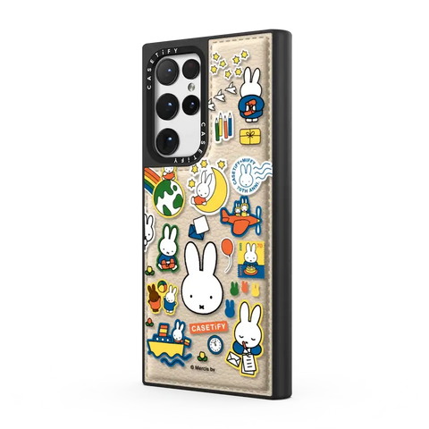 Miffy Postage Collage Sticker Case (Clear)