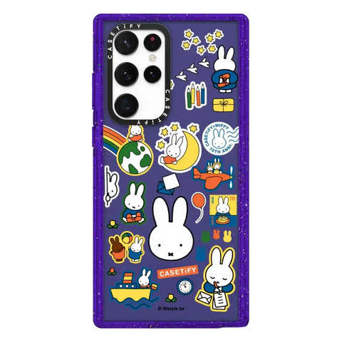 Miffy Postage Collage Sticker Case (Clear)