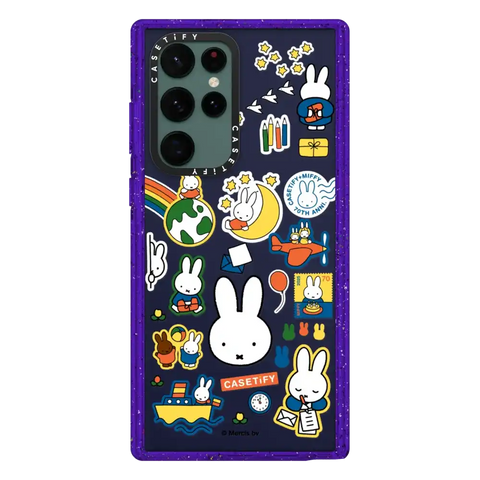 Miffy Postage Collage Sticker Case (Clear)