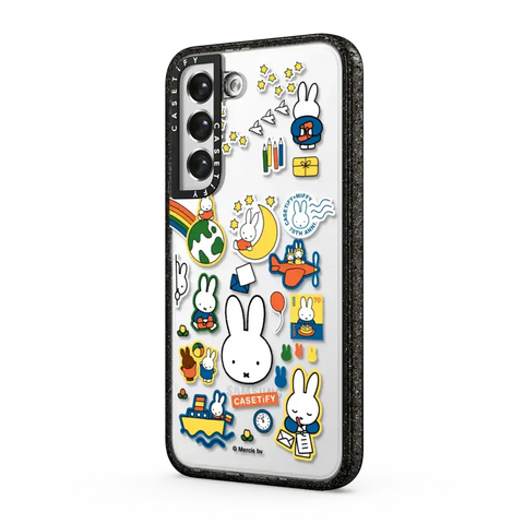 Miffy Postage Collage Sticker Case (Clear)