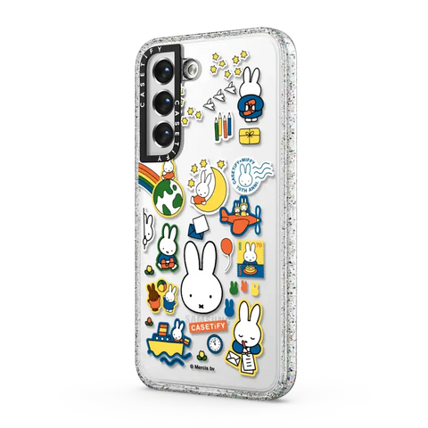 Miffy Postage Collage Sticker Case (Clear)