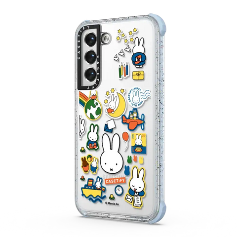 Miffy Postage Collage Sticker Case (Clear)