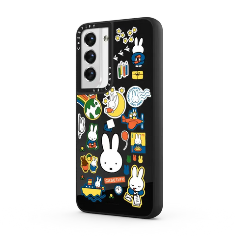 Miffy Postage Collage Sticker Case (Clear)