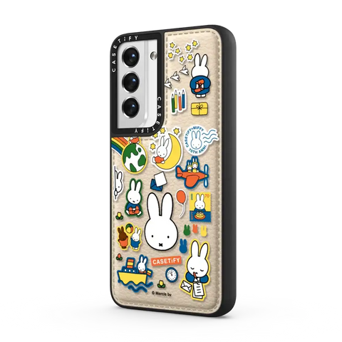 Miffy Postage Collage Sticker Case (Clear)