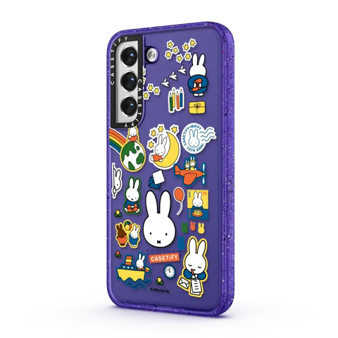 Miffy Postage Collage Sticker Case (Clear)