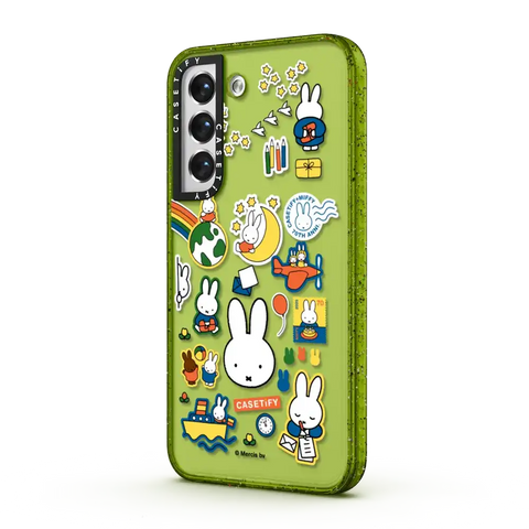 Miffy Postage Collage Sticker Case (Clear)