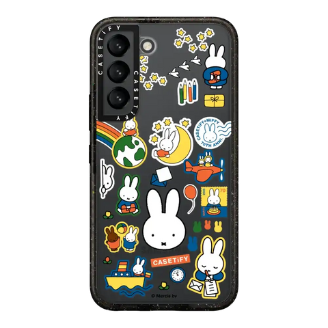 Miffy Postage Collage Sticker Case (Clear)