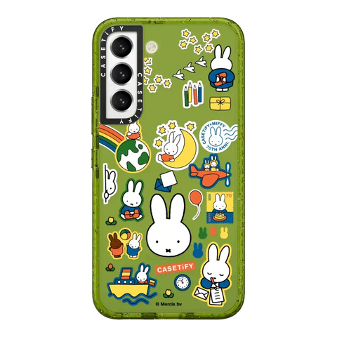Miffy Postage Collage Sticker Case (Clear)