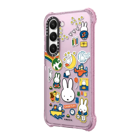 Miffy Postage Collage Sticker Case (Clear)