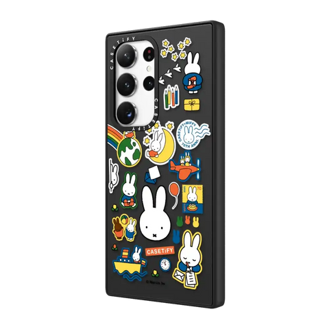 Miffy Postage Collage Sticker Case (Clear)