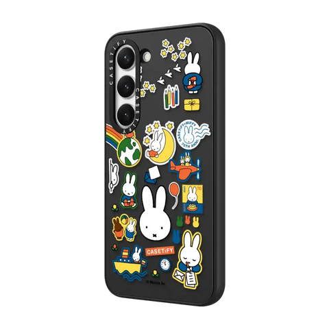 Miffy Postage Collage Sticker Case (Clear)