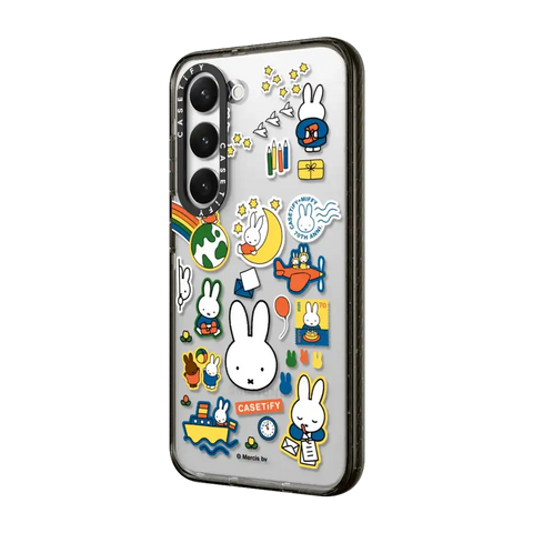 Miffy Postage Collage Sticker Case (Clear)