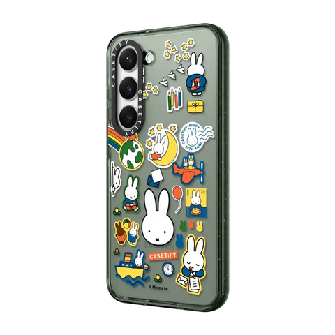 Miffy Postage Collage Sticker Case (Clear)