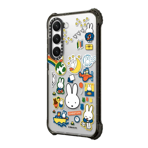 Miffy Postage Collage Sticker Case (Clear)