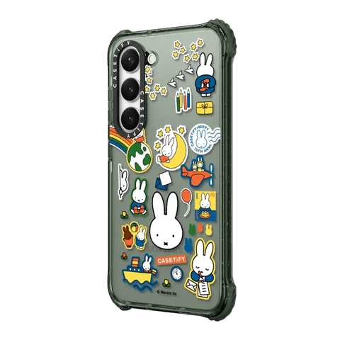 Miffy Postage Collage Sticker Case (Clear)