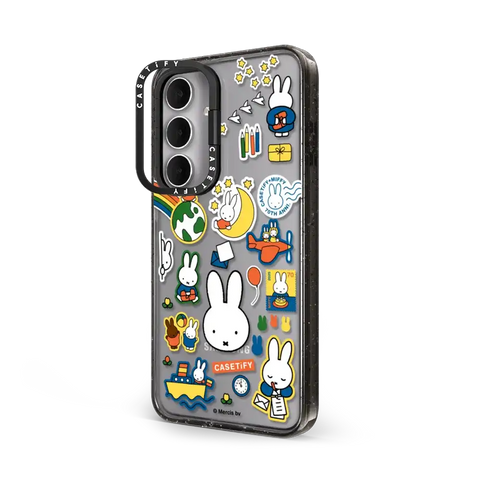 Miffy Postage Collage Sticker Case (Clear)