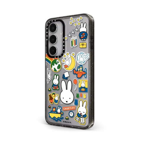 Miffy Postage Collage Sticker Case (Clear)