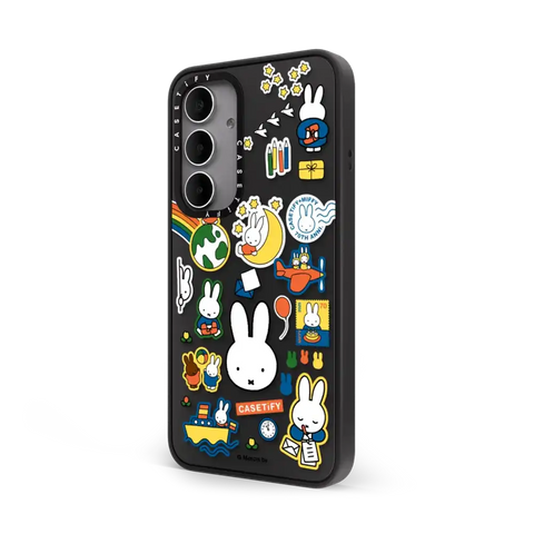 Miffy Postage Collage Sticker Case (Clear)